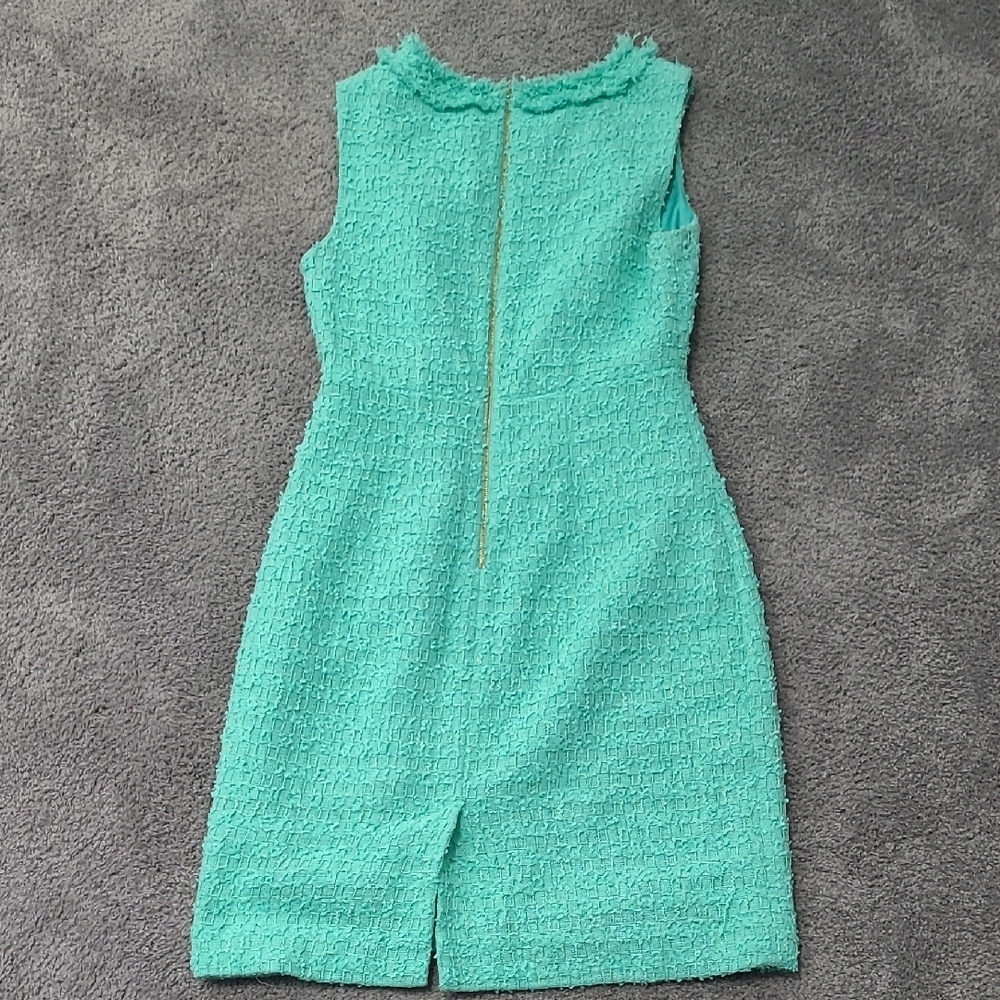 Kate Spade Textured Sleeveless Dress in Aqua - Picture 2 of 5